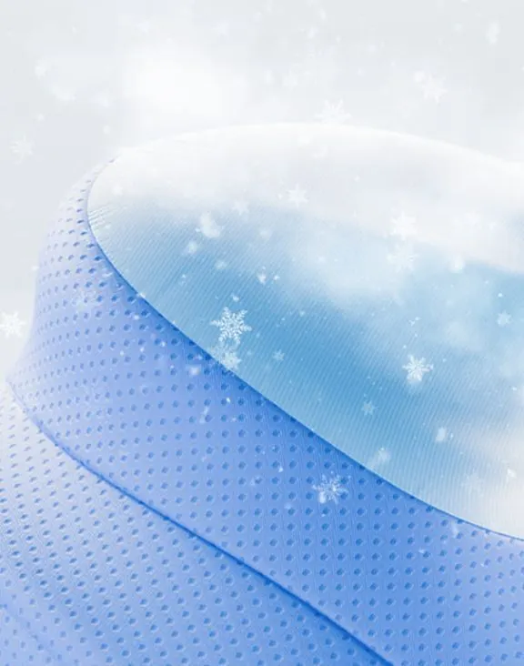 Breathable mesh fabric on the sides of the pillow