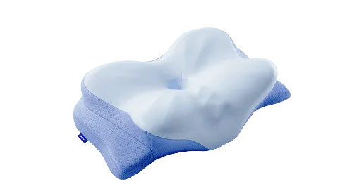 Derila Ergo pillow seen from above with its center cradle
